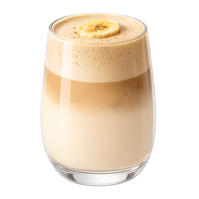Banana Milk Hojicha Cloud Beverage