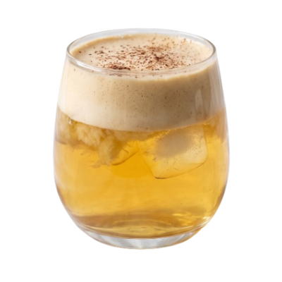 Cold pressed apple juice Hojicha Cloud Beverage